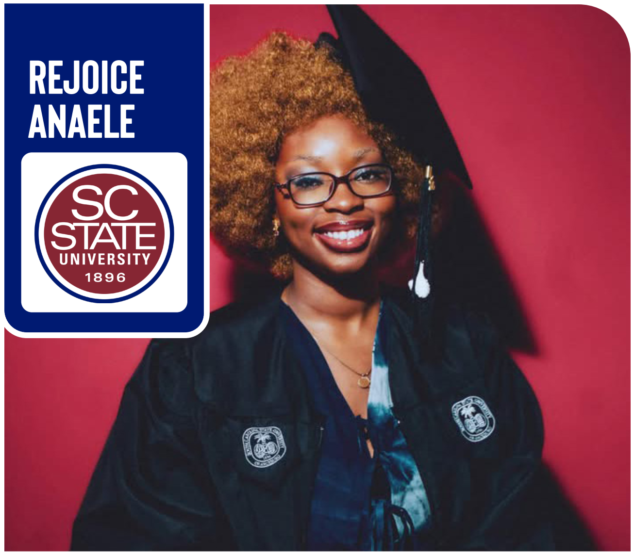 Rejoice Anaele, South Carolina State University graduate and HBCU Times 2026 Graduate to Watch.