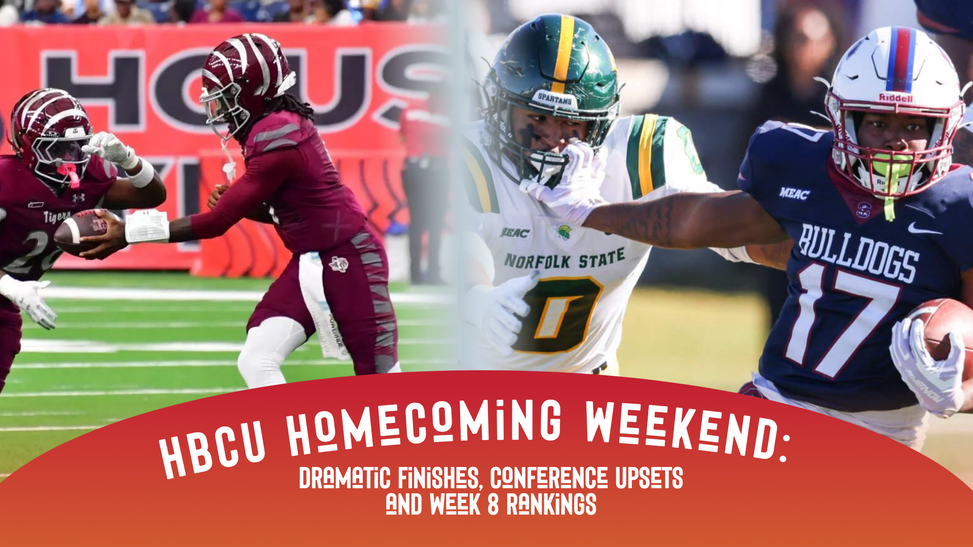 HBCU homecoming recap 2026 featuring Texas Southern Tigers and South Carolina State Bulldogs football action.